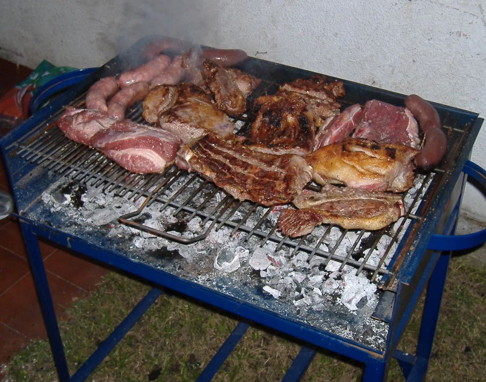 Asado (a barbecue), Argentine style.